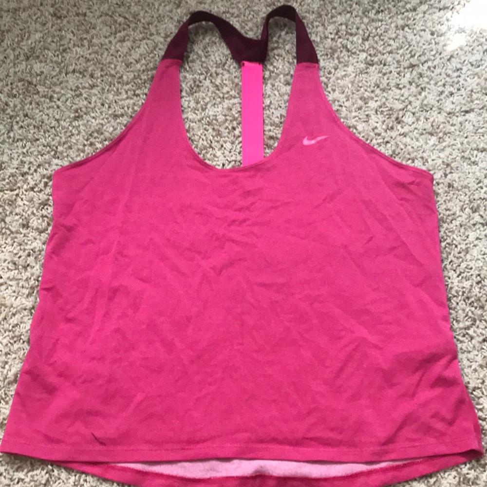 Pink Nike Razor Back Tank